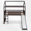 Lit simple mezzanine bas avec glissade-1938411164