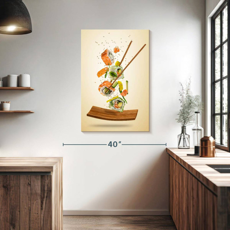 Yarlin Salmon Sushi Rolls, 39" H x 26" W