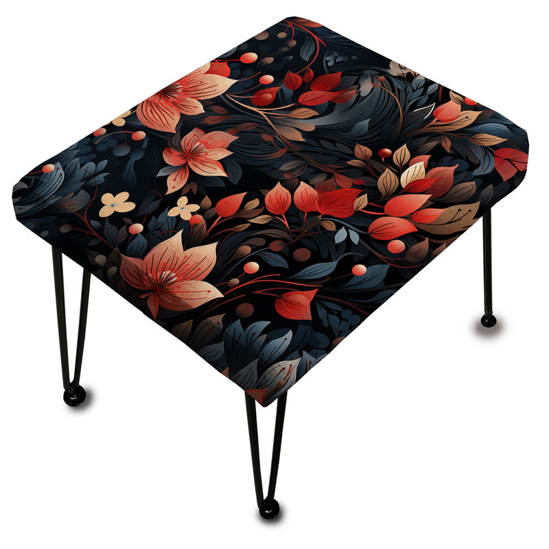 Korte - Repose-pieds rectangulaire floral