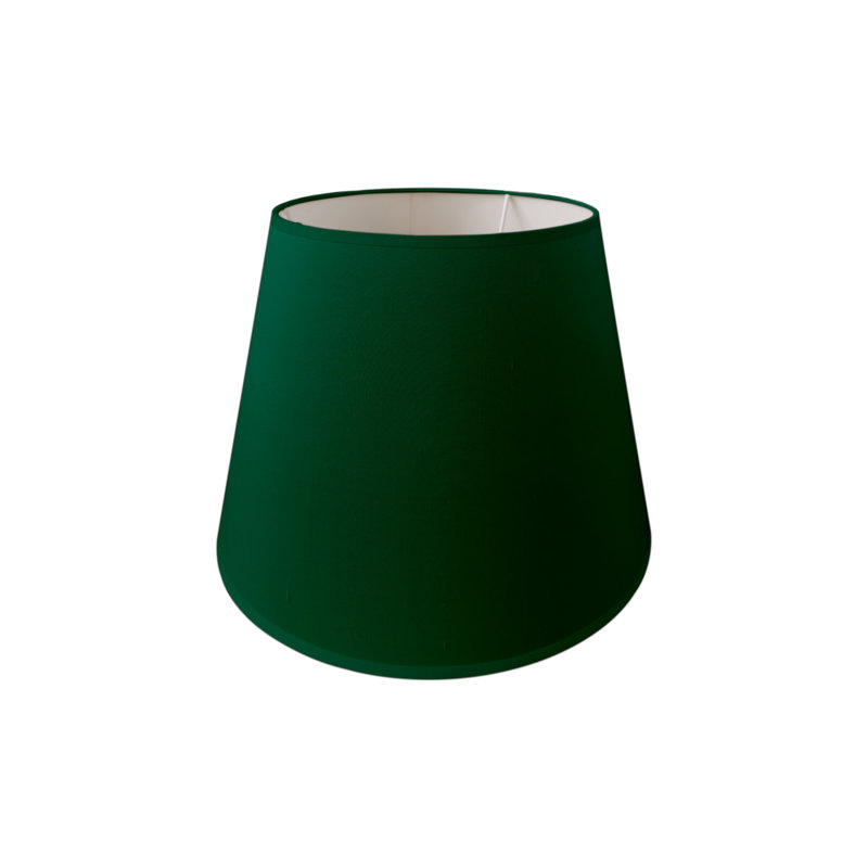 Silk Empire Lamp Shade ( Uno ), Dark Green, 22cm H x 30cm W x 21cm D