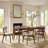 Jenan 6 - Person Four Leg Dining Set-288621304-288621310-288621308
