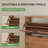 Fluted Shoe Cabinet with 4 Flip Drawers and Open Shelf, 45" Tall Narrow Shoe Storage Organizer for Entryway, Freestanding Wooden Rack Holds 24-28 Pairs, Hallway, Living Room, Furniture-381642320