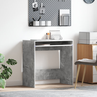 Computer Desk Engineered Wood Compact Simple
