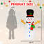 Bonhomme de neige gonflable de Noël 4 pi avec lumières DEL GOOSH-88744667
