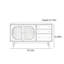 Table de buffet en verre
