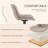Swivel Tufted Leather Upholstered Side Chairs Modern Dining Chairs with Metal Legs-99035297