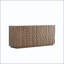 Buffet noyer avec texture ondulée 3D