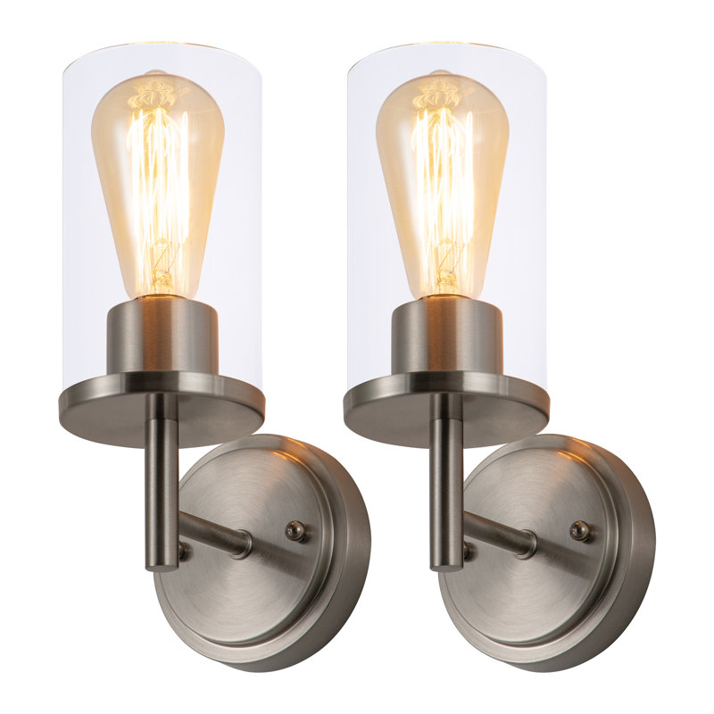 Adoniram Armed Sconce, Satin Nickel