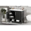Meuble-lavabo multifonctionnel avec portes et tiroirs 36 po avec lavabo 36 po