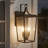 Classic 20''H Black 2-Light Dusk to Dawn Outdoor Wall Lantern with Clear Glass Shade Waterproof