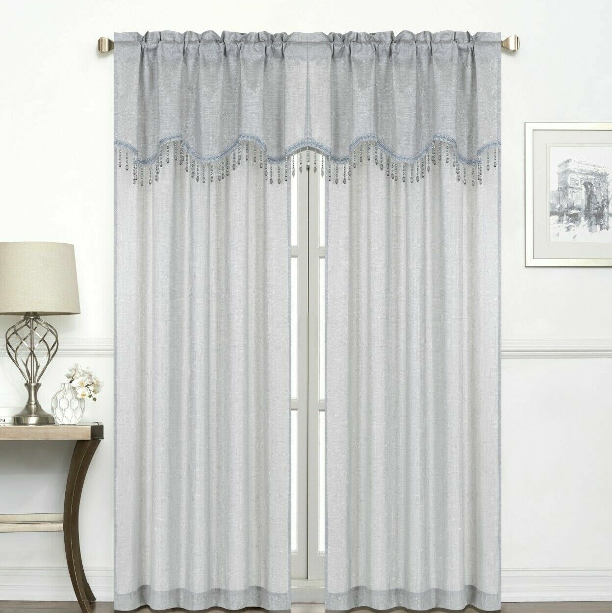 House of Hampton® Ramsay Scalloped 52'' W Window Valance & Reviews ...