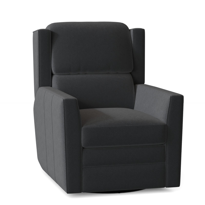 Samuel Recliner, Empyrean Tweed Genuine Leather, Power