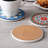 Round 8 Piece Coaster Set With Holder