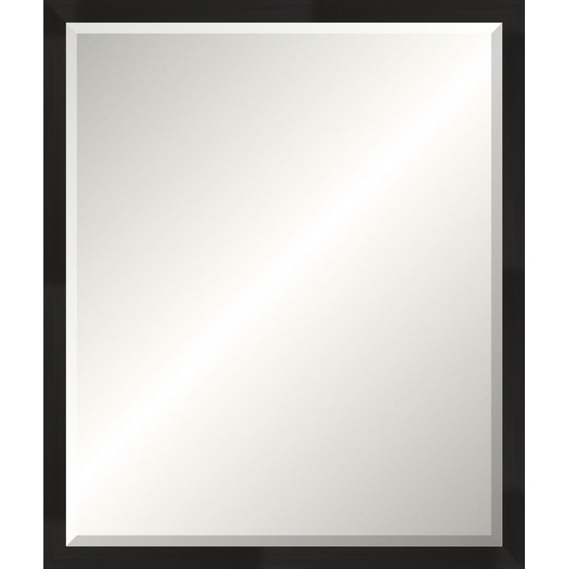 Espresso Gallery Mirror, Wide Vanity
