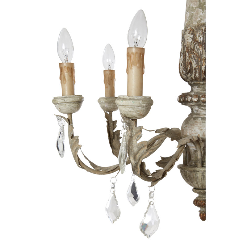 Ferrer 6 - Light Candle Style Chandelier