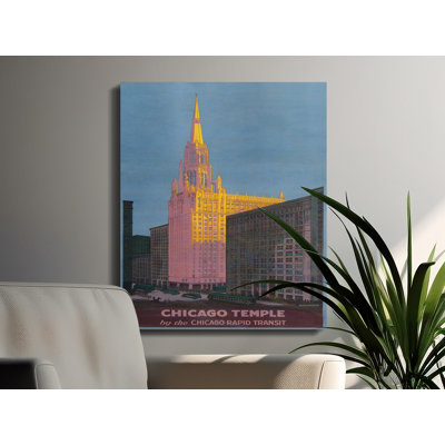 Coury 1 Piece Wrapped Canvas Wall Art Set
