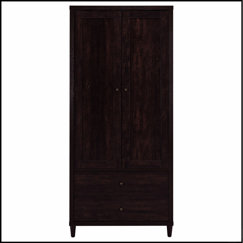 Armoire d'appoint 2 tiroirs Tabac