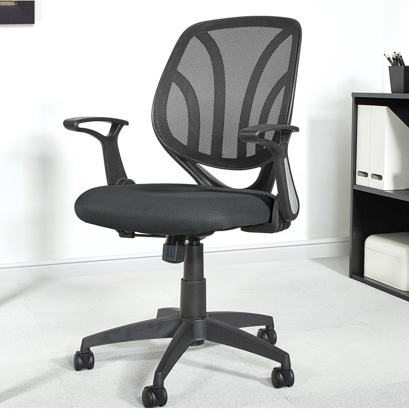 Chaise de travail en maille Hauge, Noir