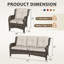 Ensemble de mobilier de patio pour 5 personnes Shaeden-691483536