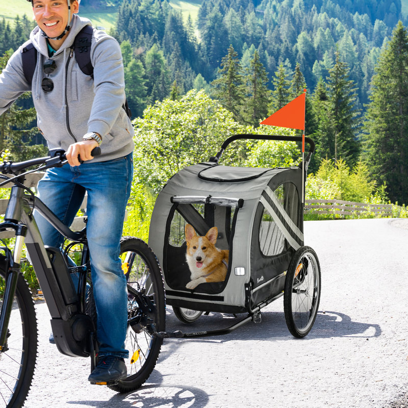 Steel Collapsible Vehicle Travel Carrier with 1 Door, Black/Grey