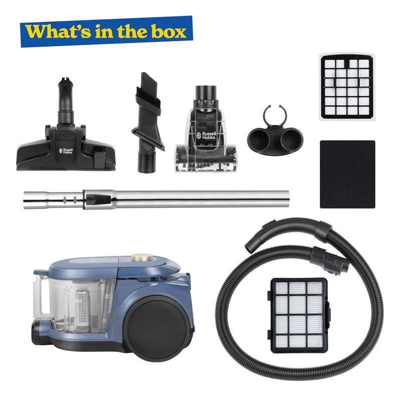 Russell Hobbs® RHCV5601CG 3L Cylinder Vacuum, Blue/Gold