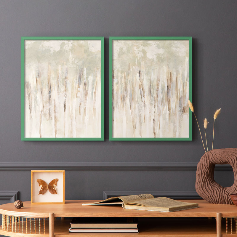 «Abstract Thicket I», reproduction encadrée de qualité supérieure - prête à être accrochée - aucun clou requis - aucun clou requis