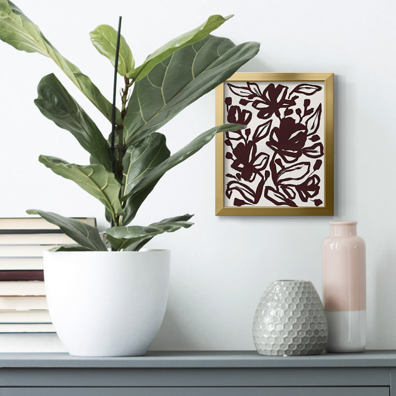 Dorset Shapes I, Toile avec cadre doré, Non