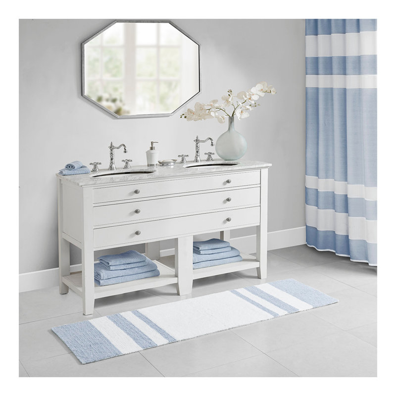 Tapis pour salle de bain réversible, Ensemble de 3 - L 72 po x l 24 po