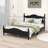 Wood Platform Bed Frame,Retro Style Platform Bed with Wooden Slat Support-1234318362-1234318363