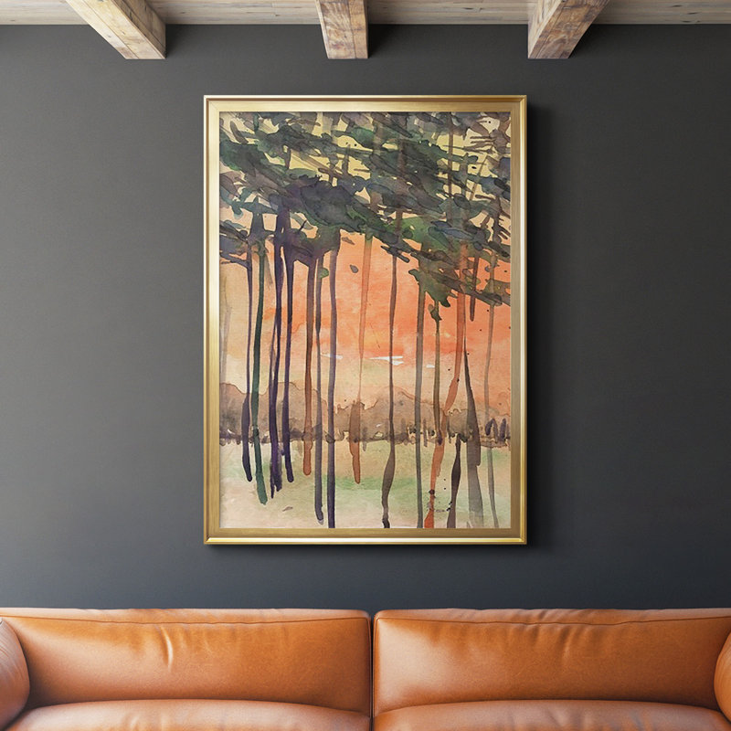 " Between The Trees II ", Gold, 36.5" H x 26.5" W x 1" D