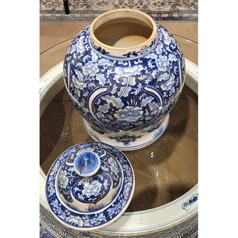 Handmade Porcelain China Ginger Jar