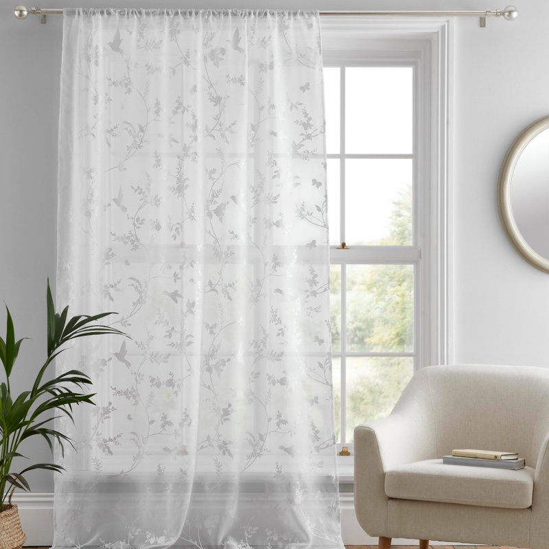 Darnley 100% Polyester  Voile Panel, Width 182 x Drop 140 cm