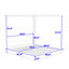 Lit plateforme à baldaquin en bois avec tête de lit Sarahjo-375390903