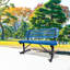 4 Ft. Outdoor Steel Bench With Backrest
