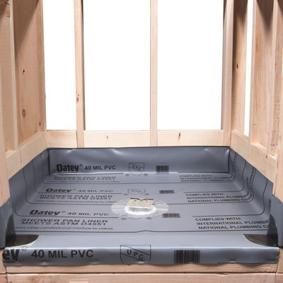 6' W x 50' D Single Threshold Shower Pan Liner