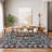 Floral Low Pile Runner Rug – Machine Washable, Non-Slip, Lightweight Hallway, Kitchen & Bedroom Carpet, Vintage Distressed Area Rug for Home Decor-69276918