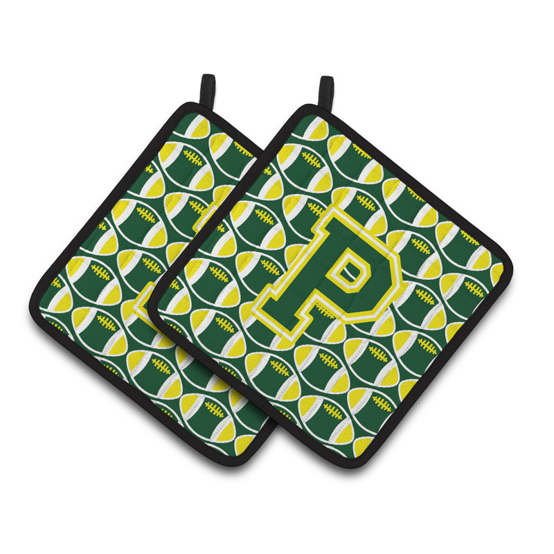 Poignée de football, P, Vert jaune