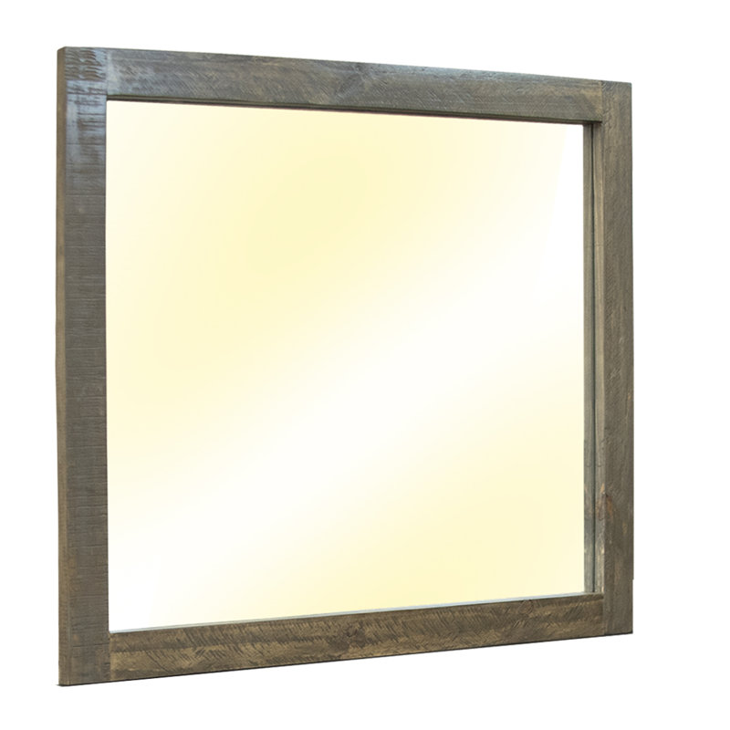 Sabetha Glass Flat Dresser Mirror, 35.75" x 43.25"