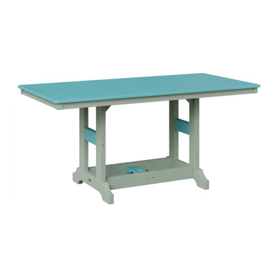 Table de salle à manger à hauteur de comptoir rectangulaire de 66 po Berlin Gardens Garden Classic
