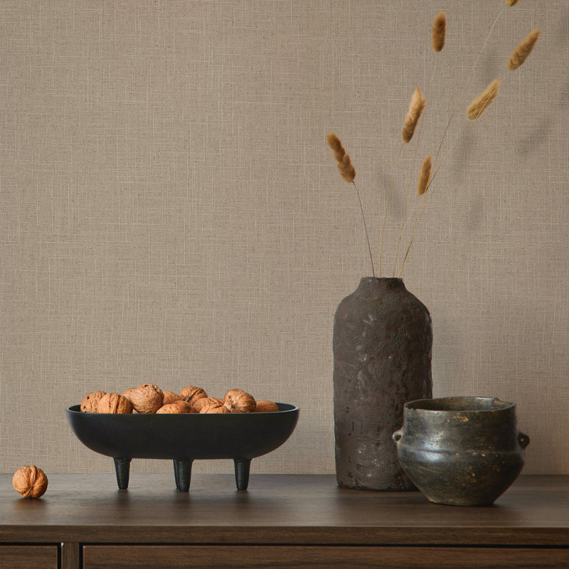 33cmm x 33cm Matte Wallpaper Roll, Brown
