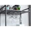 Rangement à vin en chêne antique et gris sable, 3 supports industriels, capacité de 18, porte-gobelet, rangement pour bar et cuisine embellit la maison, peut contenir 18 bouteilles, renforce