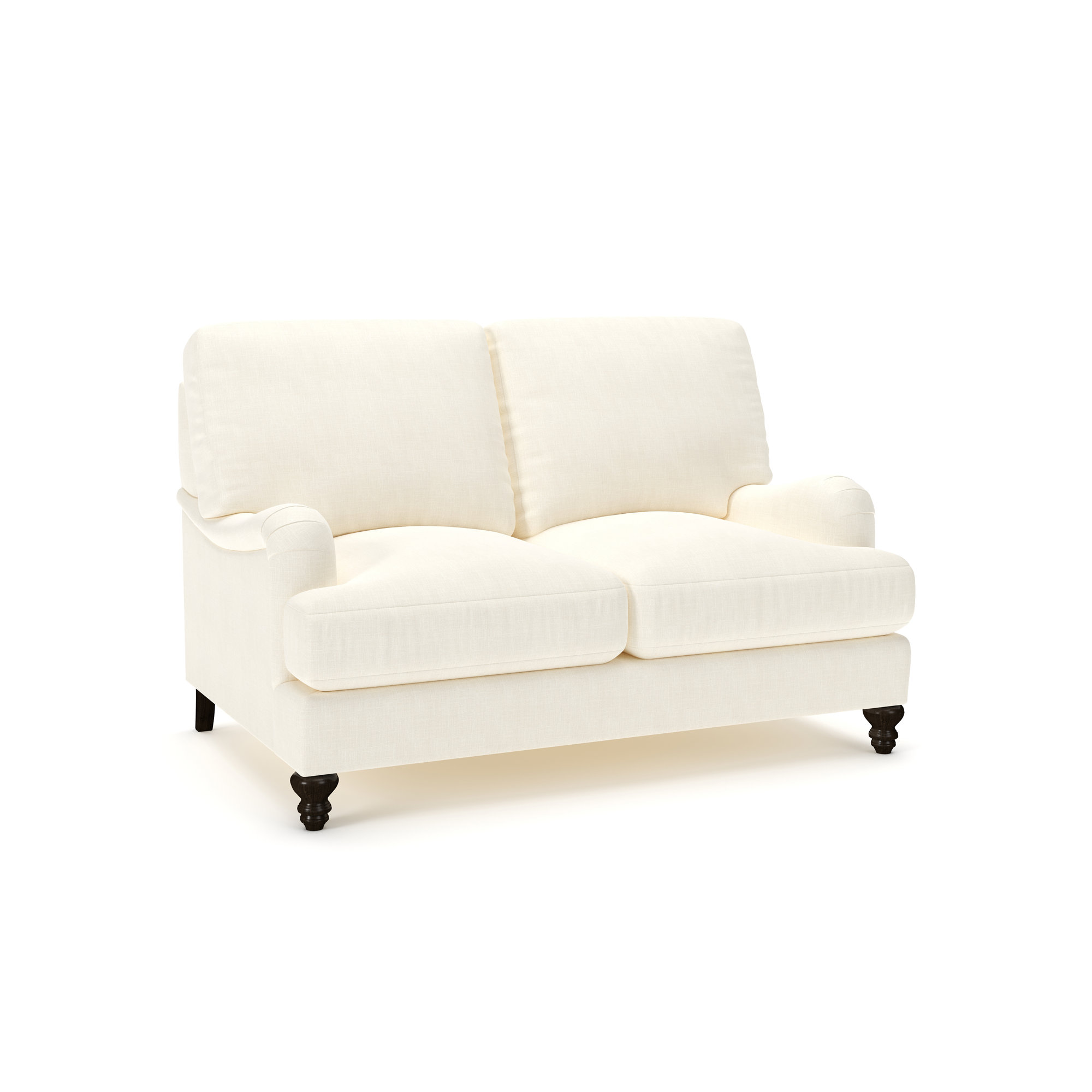 Walters 59'' Upholstered Loveseat, Conversation Pearl Basketweave
