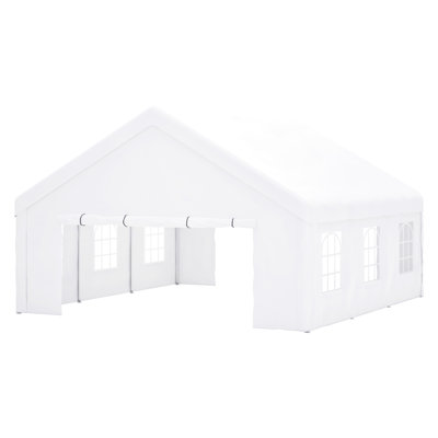 Pavillon de jardin 20 x 20 pi - Grande tente d'extérieur avec parties latérales amovibles. 2 sacs de rangement. ,. Convient pour les fêtes, les mariages, les événements, le camping, les jardins et les patios. Parois latérales, adapté