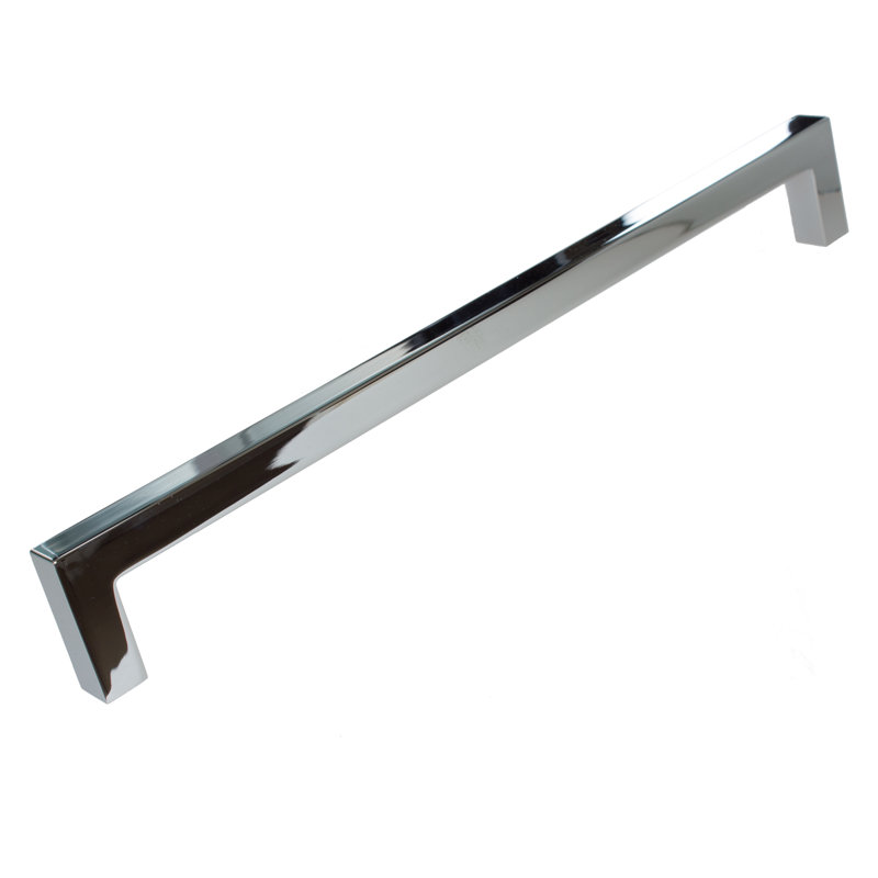 Kingston Collection Solid Square Bar Pull, Polished Chrome, 7 9/16"