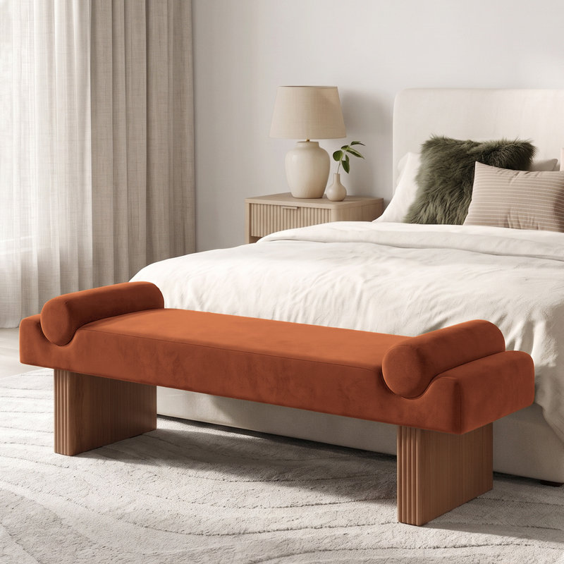 Banc de chambre 54 po, Orange