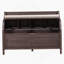 Banc de rangement rustique multifonctionnel (espresso)-698614437