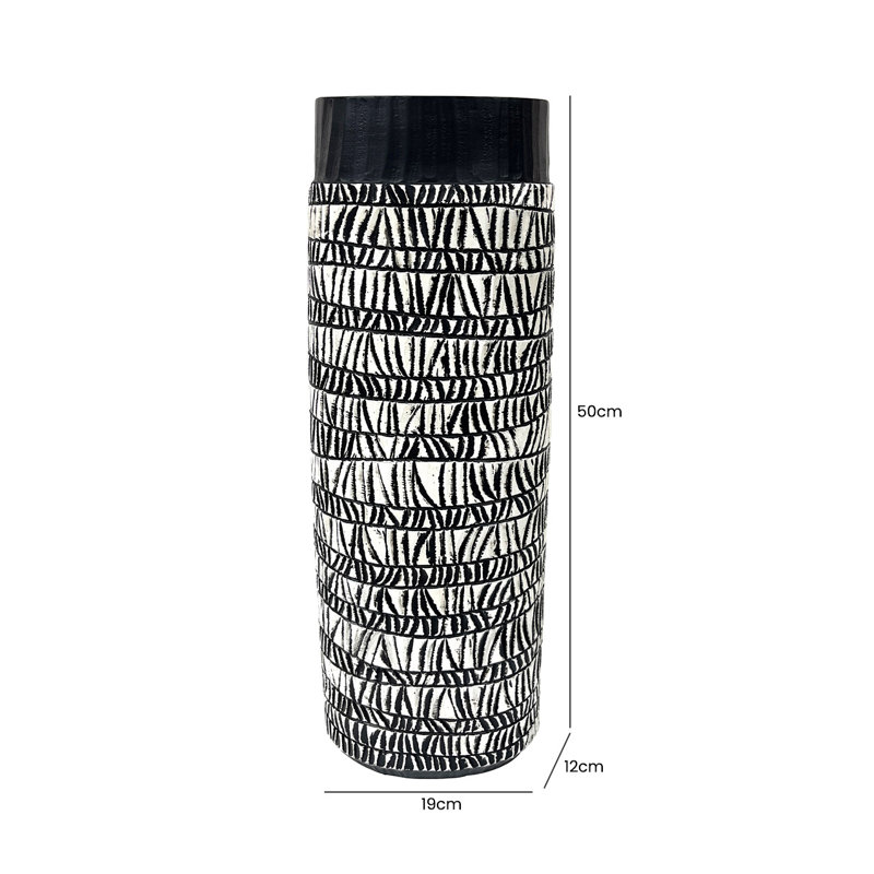Cullom Polyresin Floor Vase, 50cm H  x 19cm W  x 12cm D