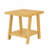 Contemporary Wood Shelf End Table, Yellow