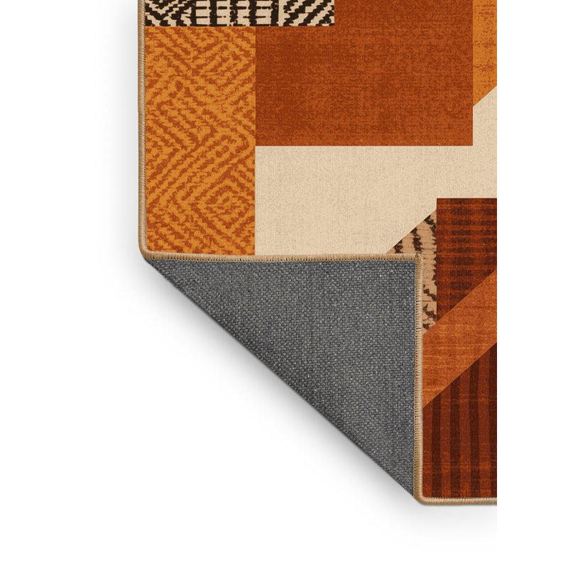 Tapis moelleux moelleux d'inspiration mondiale Barclay - reliure brun clair, 2x3