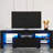 LED TV Stand For Televisions Up To 55 Inchs,Modern Entertainment Center With Down Filp Door, Glass Shelf And High Glossy UV Front Face, TV Console Table For Living Room,Bedroom-2002261787